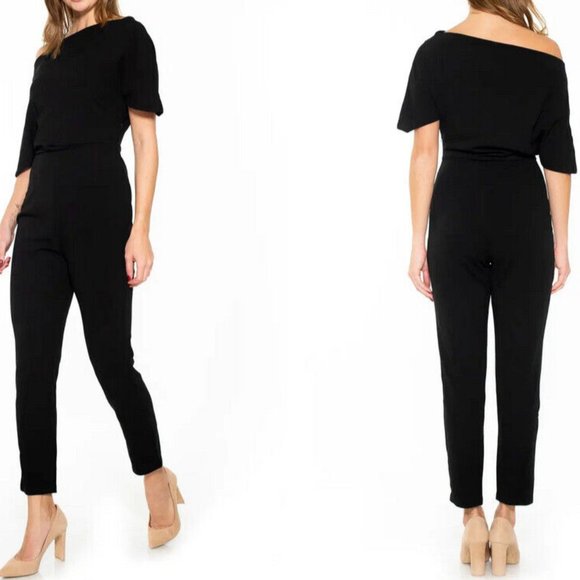 Alexia Admor Pants & Jumpsuits Alexia Admor Draped Oneshoulder